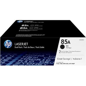 HP 85A Black Toner Cartridges (2-pack) | Works with HP LaserJet Pro P1102, P1109 Series, HP LaserJet Pro MFP M1212, M1217 Series | CE285AD