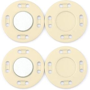 MAHAVIMOKSA 25mm/1" Magnetic Coat Snap Button Invisible Hidden Sew in Button Fastener for DIY Craft Clothing Sewing Bag Purse Leather Scrapbooking (Beige 6pcs) in Kuwait
