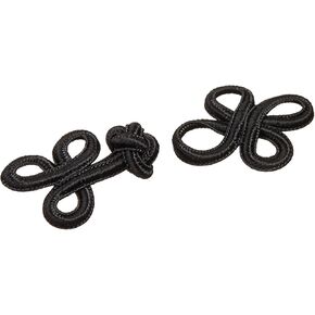 Dritz 3 Loop Frog Closure ، 2 بوصة ، مجموعة واحدة ، أسود