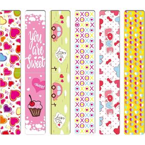 TUPARKA 36 PCS Magnetic Bookmarks Valentine's Day Bookmark Gift for School Prizes and Valentine's Party Favors for Kids