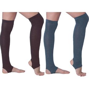 Tipi Toe Women Stirrup Socks Yoga Socks for Women - Lightweight Girl's Toeless Socks Knee High in Saudi Arabia