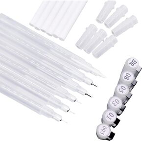 Empty Refillable Micro Pen,Fineliner Pens Set, Multi-Fine Point Tip,Smooth Writing Micro-line Drawing Pen for Anime, Design, Comics, Lettering, Calligraphy,Artist Supplies (6 Pcs Set)