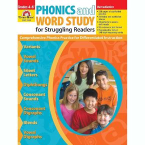 Evan-Moor EMC3361 Phonics and Word Study for Struggling Readers Book
