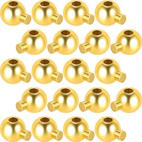 20pcs Crimping Beads for Jewelry Making, Metal Cord End Crimp Stopper Beads, Crimp Spacer Beads for Earring Bracelet Necklace Anklet Pendant Keychain DIY Crafts- Silver