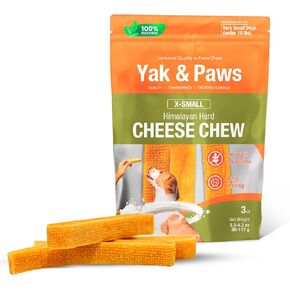 Yak & Paws Yak Cheese Dog Chew - Jumbo (7.1-8.1 oz) 1 chew/Pack