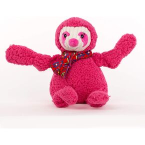HuggleHounds Knottie Plush Dog Toy - Dog Stuffed Animal Toy, Puppy Toys, Squeaky Dog Toy for Small, Medium & Large Dogs, Durable Plush to Keep Them Busy - Sloth, Large