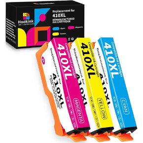 Remanufactured Ink Cartridge Replacement for Epson 410XL 410 XL T410 T410XL Black Ink Cartridges to use with Expression XP-7100 XP-640 XP-830 XP-630 XP-530 XP-635 (2-Pack, Black Only)