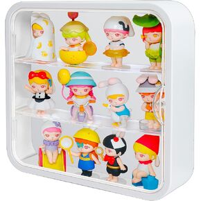 Clear Acrylic Display Case, 5 Tier Large Acrylic Blind Box for Figures, Dustproof Storage Organizer with Magnetic Door for Action Figures Toys, Stackable Collectibiles Showcase