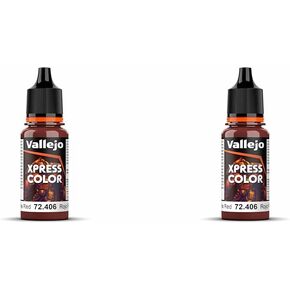 Vallejo - Xpress Color | Plasma Red 18 ml. (0.6 fl.oz.) | Speedy Application and Drying | Vibrant and Saturated Tones | Allows Colors to Flow Easily over the Miniature Surface