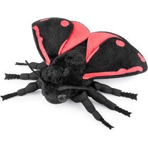 ZHONGXIN MADE Silk Moth Plush Toy - Lifelike Silk Moth Stuffed Animals 11in, Realistic Soft Big Wings Moth Toys, Simulation Butterfly Plushie Model Toy, Unique Plush Collection for Kids