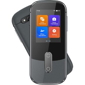 جهاز مترجم صوت غير متصل بالإنترنت W09 Pro لـ 144 لغة ولهجات ترجمة الصور لا يوجد شبكة WiFi مطلوبة لرجال الأعمال W09 Gray