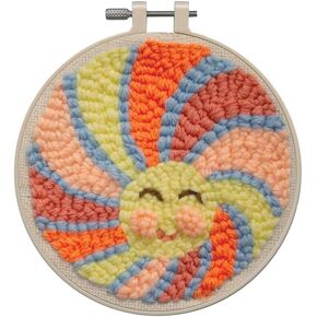 Design Works Crafts Inc. Sun Punch Needle Kit, White