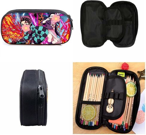 G-Ahora 6 Pcs Anime Pen Black 0.5mm School Supplies with 1 Lead Refill Set (Pink) in Saudi Arabia