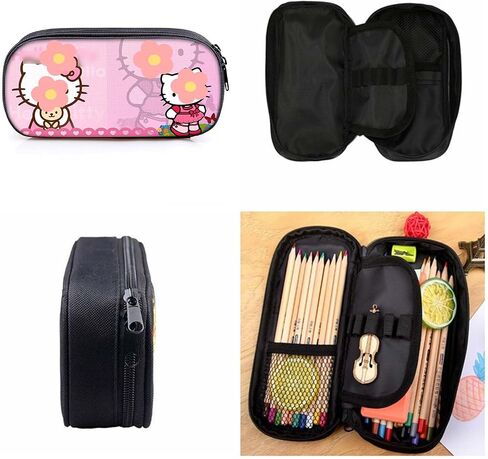 G-Ahora 6 Pcs Anime Pen Black 0.5mm School Supplies with 1 Lead Refill Set (Pink) in Saudi Arabia