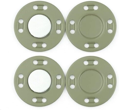 MAHAVIMOKSA 25mm/1" Magnetic Coat Snap Button Invisible Hidden Sew in Button Fastener for DIY Craft Clothing Sewing Bag Purse Leather Scrapbooking (Beige 6pcs) in Kuwait
