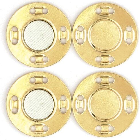 MAHAVIMOKSA 25mm/1" Magnetic Coat Snap Button Invisible Hidden Sew in Button Fastener for DIY Craft Clothing Sewing Bag Purse Leather Scrapbooking (Beige 6pcs) in Kuwait