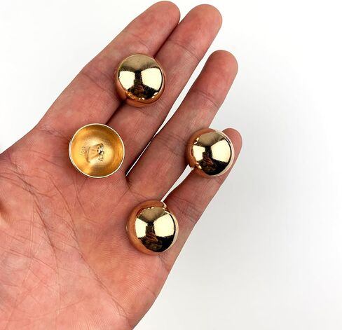Heyiwell 20PC Antique Bronze Dome Alloy Metal Sewing Shank Buttons for Suits, Coats, Uniforms, Woolen Coats, Jackets and DIY Craft 20mm in Kuwait