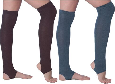 Tipi Toe Women Stirrup Socks Yoga Socks for Women - Lightweight Girl's Toeless Socks Knee High in Saudi Arabia