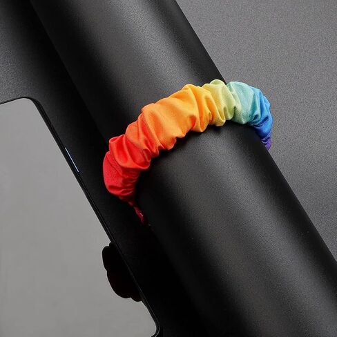 Scrunchie bands Compatible with Fitbit Charge 5 Band,For Women,Replacement Strap,Large Small,Elastic Fabric Pattern Wristbands Soft Cloth watch band For Charge 5 (H, Small) in Saudi Arabia