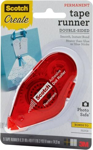 Scotch Tape Runner Double Sided Tape Roller .31 in x 49 ft 1/Pack in Kuwait