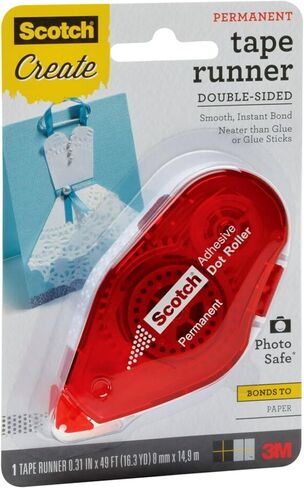 Scotch Tape Runner Double Sided Tape Roller .31 in x 49 ft 1/Pack in Kuwait
