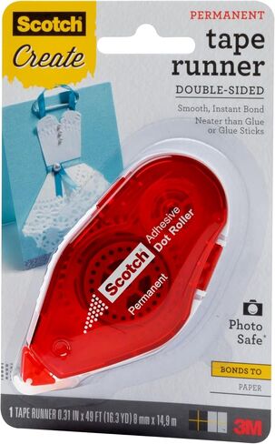 Scotch Tape Runner Double Sided Tape Roller .31 in x 49 ft 1/Pack in Kuwait