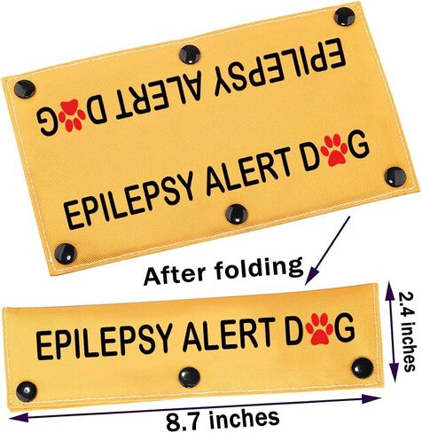 PWHAOO Epilepsy Alert Dog Leash Sleeve Emergency Medical Dog Leash Wrap Epilepsy Medical Alert Gift (Epilepsy Sleeve) in Saudi Arabia