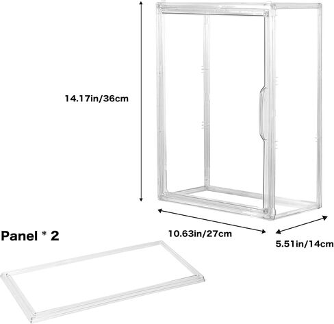 Clear Acrylic Display Case, 5 Tier Large Acrylic Blind Box for Figures, Dustproof Storage Organizer with Magnetic Door for Action Figures Toys, Stackable Collectibiles Showcase in Kuwait