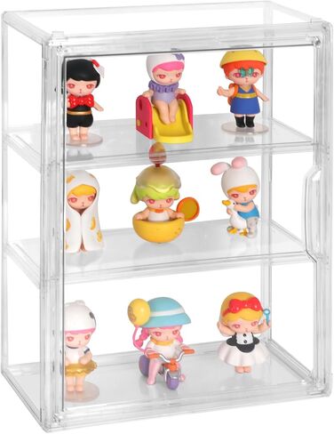 Clear Acrylic Display Case, 5 Tier Large Acrylic Blind Box for Figures, Dustproof Storage Organizer with Magnetic Door for Action Figures Toys, Stackable Collectibiles Showcase in Kuwait