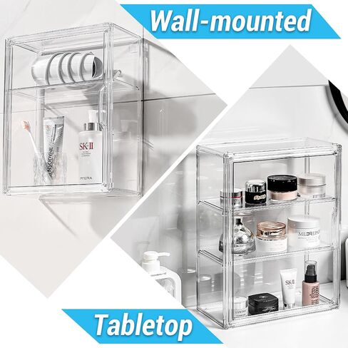 Clear Acrylic Display Case, 5 Tier Large Acrylic Blind Box for Figures, Dustproof Storage Organizer with Magnetic Door for Action Figures Toys, Stackable Collectibiles Showcase in Kuwait