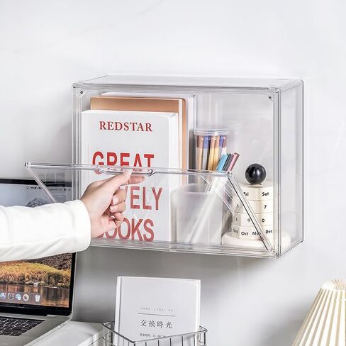 Clear Acrylic Display Case, 5 Tier Large Acrylic Blind Box for Figures, Dustproof Storage Organizer with Magnetic Door for Action Figures Toys, Stackable Collectibiles Showcase in Kuwait