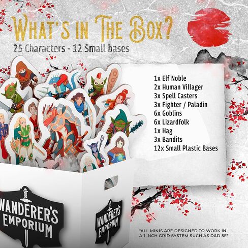 ميني شقة قاسية لتصغيرات DND مع القواعد | 28mm - 32 مم زنزانات المقياس وبطولة Dragons Set 5E (DM Starter Pack ، 183 ، Miniatures) in Kuwait