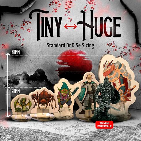 ميني شقة قاسية لتصغيرات DND مع القواعد | 28mm - 32 مم زنزانات المقياس وبطولة Dragons Set 5E (DM Starter Pack ، 183 ، Miniatures) in Kuwait