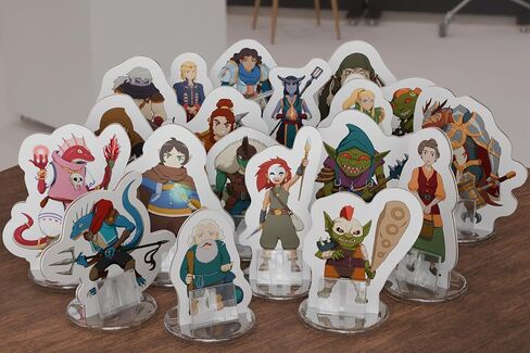 ميني شقة قاسية لتصغيرات DND مع القواعد | 28mm - 32 مم زنزانات المقياس وبطولة Dragons Set 5E (DM Starter Pack ، 183 ، Miniatures) in Kuwait