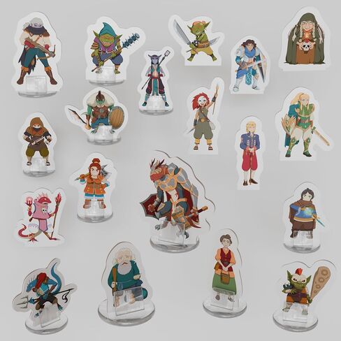 ميني شقة قاسية لتصغيرات DND مع القواعد | 28mm - 32 مم زنزانات المقياس وبطولة Dragons Set 5E (DM Starter Pack ، 183 ، Miniatures) in Kuwait