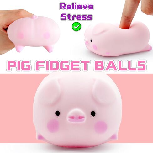 Ztatu Piggy Squishy Toys Toys كرات الإجهاد للبالغين (1pcs) ألعاب الإجهاد الحسي للحيوان in Kuwait