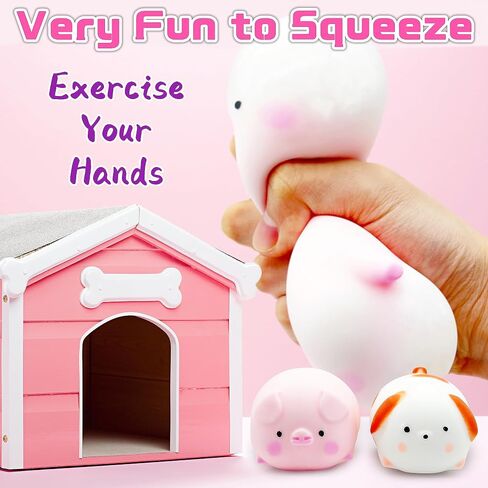 Ztatu Piggy Squishy Toys Toys كرات الإجهاد للبالغين (1pcs) ألعاب الإجهاد الحسي للحيوان in Kuwait
