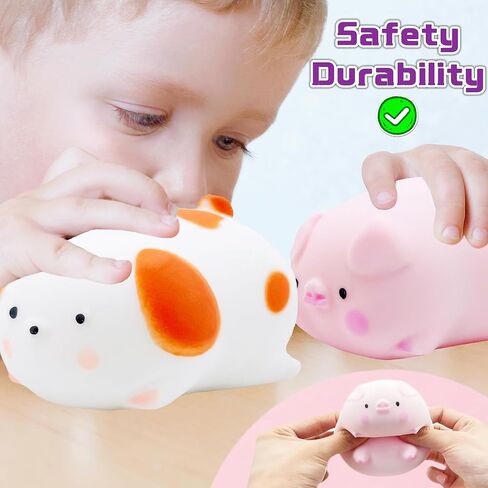 Ztatu Piggy Squishy Toys Toys كرات الإجهاد للبالغين (1pcs) ألعاب الإجهاد الحسي للحيوان in Kuwait