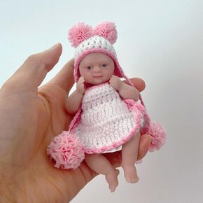 Mire & Mire Reborn Baby Baby Dolls 4.5 "Micro preemie كامل الجسم السيليكون 13 سم طفلة دمية دمية LifeLike Mini Reborn Doll