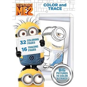 Pelican Industrial Despicable Me Color & Trace Book: Coloring Book with Tracing Activities, 64 Sheets, 8"x11"