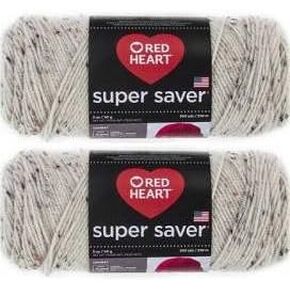 Bulk Buy: Red Heart Super Saver (2-pack) (Aran Fleck)