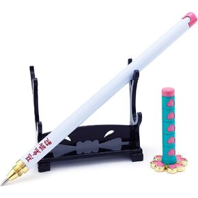Larmuroki Samurai Sword Pen - Samurai Sword Katana Model, Anime Sword Pen, 8 Inches Anime Signature Pen, Comes with a Ball Point Pen Refill and a Sword Stand