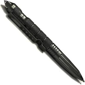 Origin-Joy Tactical Pens Self Defense, Military EDC Heavy Duty Metal Survival Pen with Tungsten Steel Tip for Men and Police (2 PCS, Black)