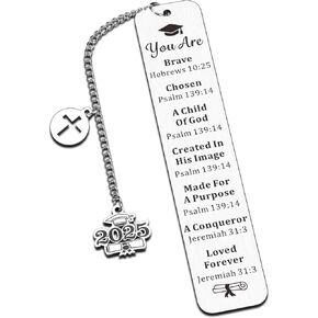 Graduation Gifts for Her Him High School Seniors Class of 2025 Christian Religious Catholic Gifts College Graduation Gifts for Girls Boys School Nursing Grad Gifts for Women Men Inspirational Bookmark