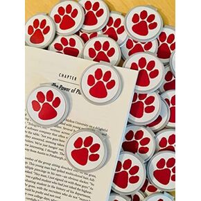 Purple Paw Print Bookmarks for Kids – Mascot Clip Over The Page Book Markers—Cute Animal Bookmarks for Reading Rewards, Classroom Prizes, Teacher Gifts, Inspiring Kids’ Accessories—36 Pack in Kuwait