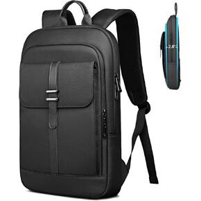 hk Laptop Backpack for Men and Women, Slim Business Backpacks 15.6 Inch Laptop Bag Anti-theft Water-Resistant Casual Daypack for College Work Commute