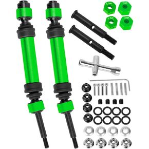 Rear Drive Shaft CVD & Front Axles Upgrades Part for 1/10 Slash 2WD/Slash VXL 2WD,Stainless Steel #45 Driveshaft with Hex,Navy Blue