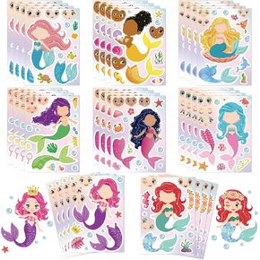 32 Pcs Sheets St. Patrick's Day Stickers, Make A Face Stickers for Kids Toddlers Adults Saint Patrick Irish Party Favor Supplies
