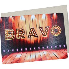 Whitman and Daughter Congratulations Card or Proud of You or Bravo (7X5 Inch) Blank Inside for a play, theater, orchestra show, dance recital, acting performance - 271