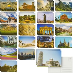 BEST PAPER GREETINGS 40 Pack Nautical Postcards Bulk 4x6 - Beach Seaside - Blank Travel Post Cards for Mailing, 20 Assorted Scenic Photos